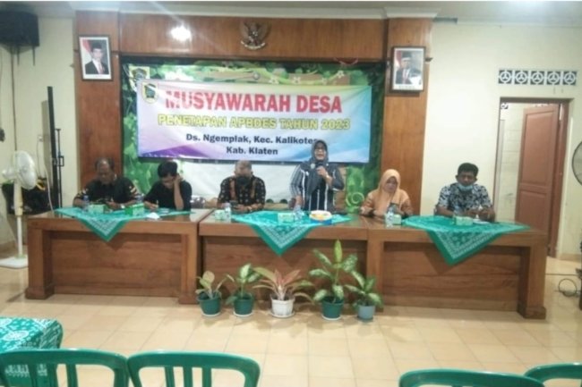 Sosialisasi Perdes APBDes 2023 Desa Ngemplak