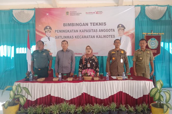 Peningkatan Kapasitas Satlinmas Kecamatan Kalikotes