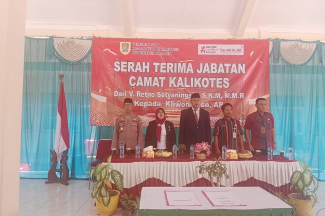  Serah Terima Jabatan Camat Kalikotes