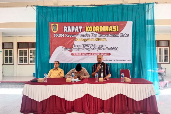Rapat Koordinasi FKDM Kecamatan Se-Eks Kawedanan Kota