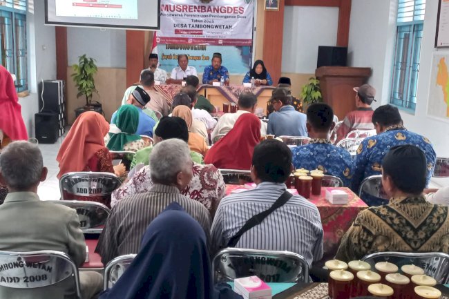 Musrenbangdes di Desa Tambonwetan Kecamatan Kalikotes