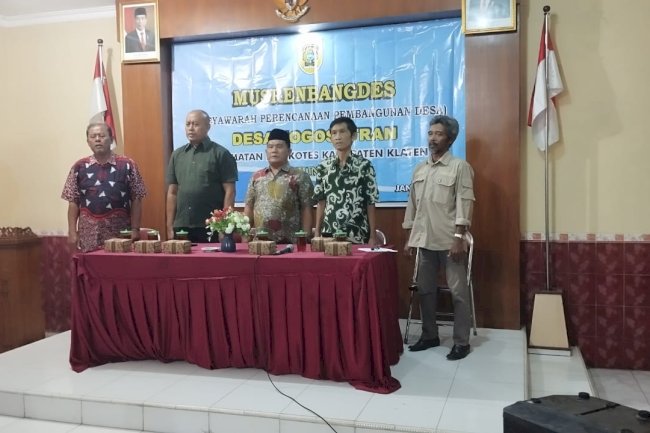 Musrenbangdes di Desa Jogosetran Kecamatan Kalikotes