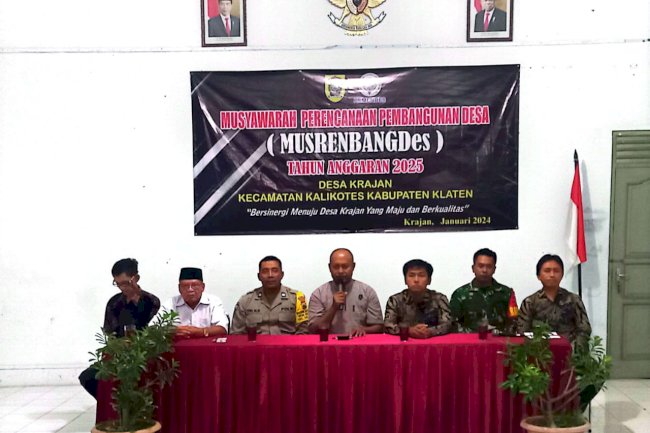 Musrenbangdes di Desa Krajan Kecamatan Kalikotes