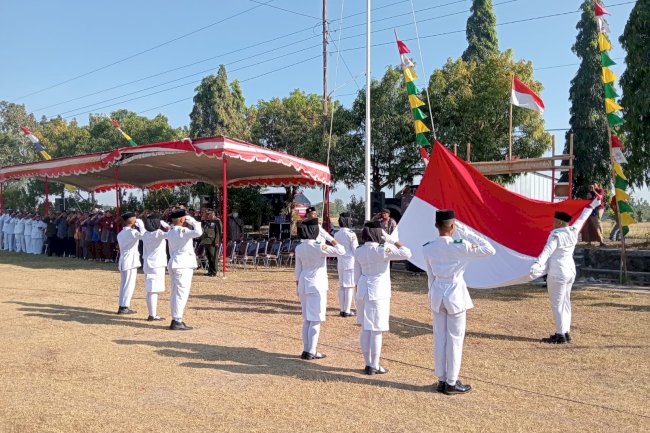 Upacara memperingati HUT RI ke 79 Tahun 2024