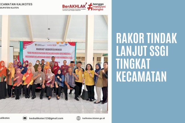 Rakor Tindak Lanjut SSGI Tingkat Kecamatan Kalikotes