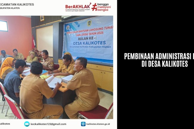 Pembinaan Administrasi Desa di Desa Kalikotes