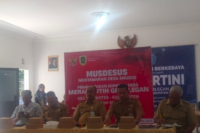 MUSDESUS Pembentukan Koperasi Desa Merah Putih Desa Gemblegan
