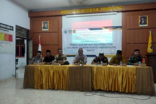 MUSDESUS Pembentukan Koperasi Desa Merah Putih Desa Jimbung