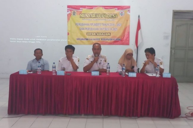 Musyawarah Desa di Desa Krajan