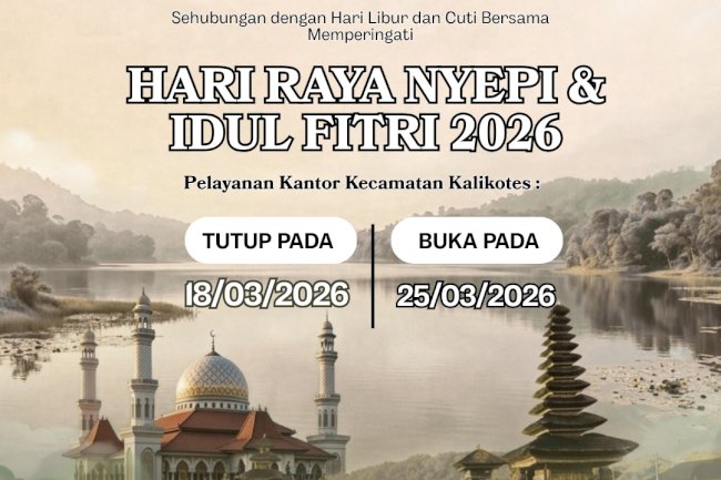 Pengumuman Cuti Bersama dan Libur Nasional Hari Raya Nyepi Tahun Baru Saka 1948 dan Hari Raya Idul Fitri 1447 H