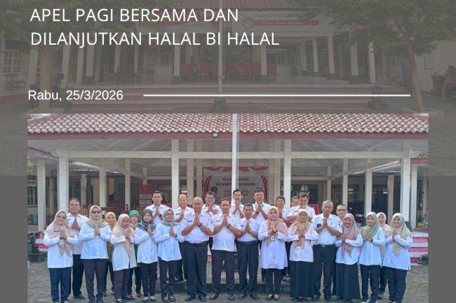 Apel Pagi Bersama dilanjutkan Halal Bi Halal