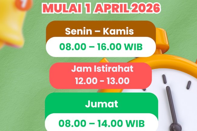 Jam Operasional Kecamatan Kalikotes Mulai 1 April 2026