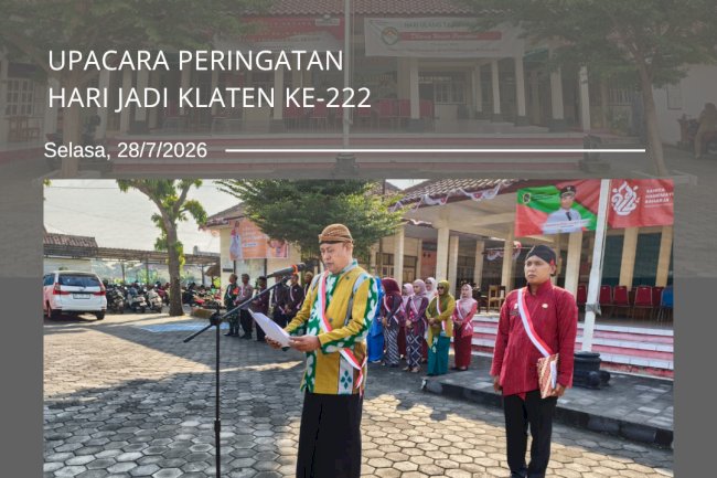 Upacara peringatan hari jadi klaten ke-222
