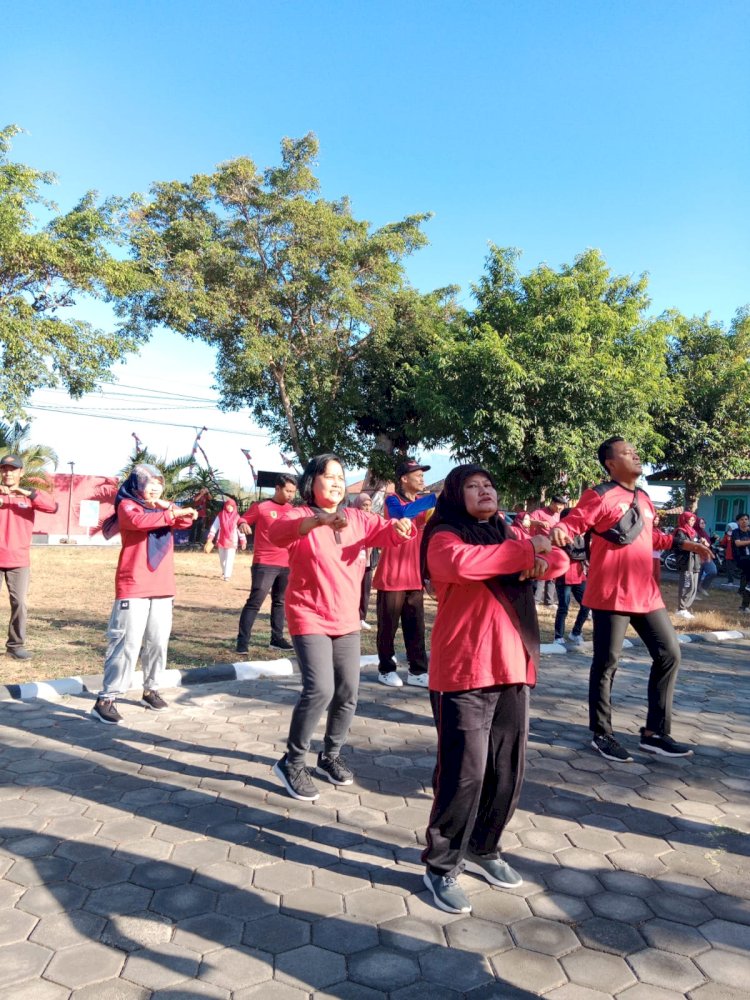 Senam Sehat dan Lomba Gerak dan Lagu Cegah Stunting 