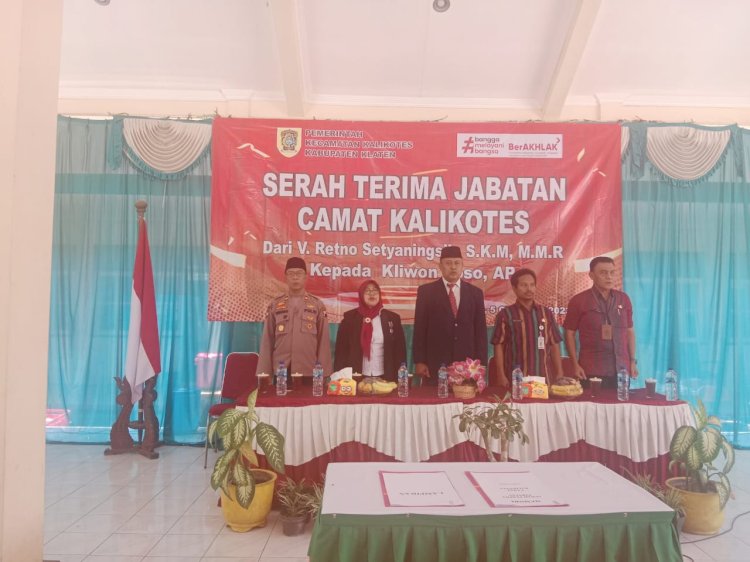  Serah Terima Jabatan Camat Kalikotes