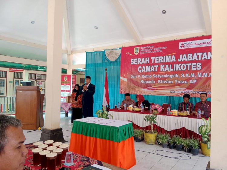  Serah Terima Jabatan Camat Kalikotes