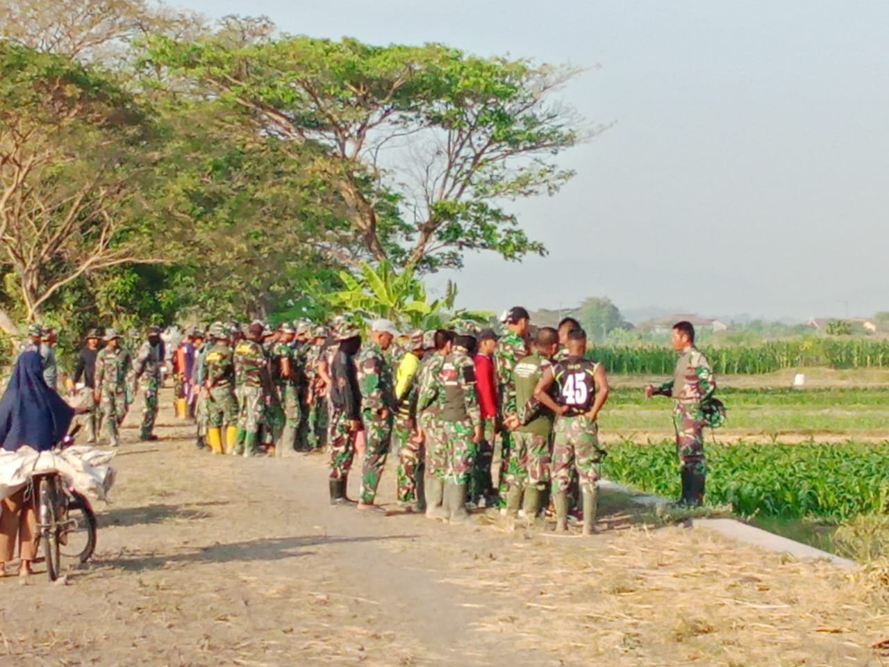 Kunjungan Mabes TNI Pusat ke lokasi TMMD