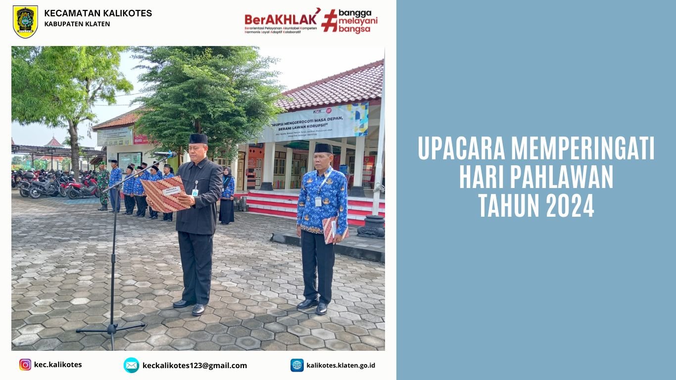 Upacara Memperingati Hari Pahlawan Tahun 2024