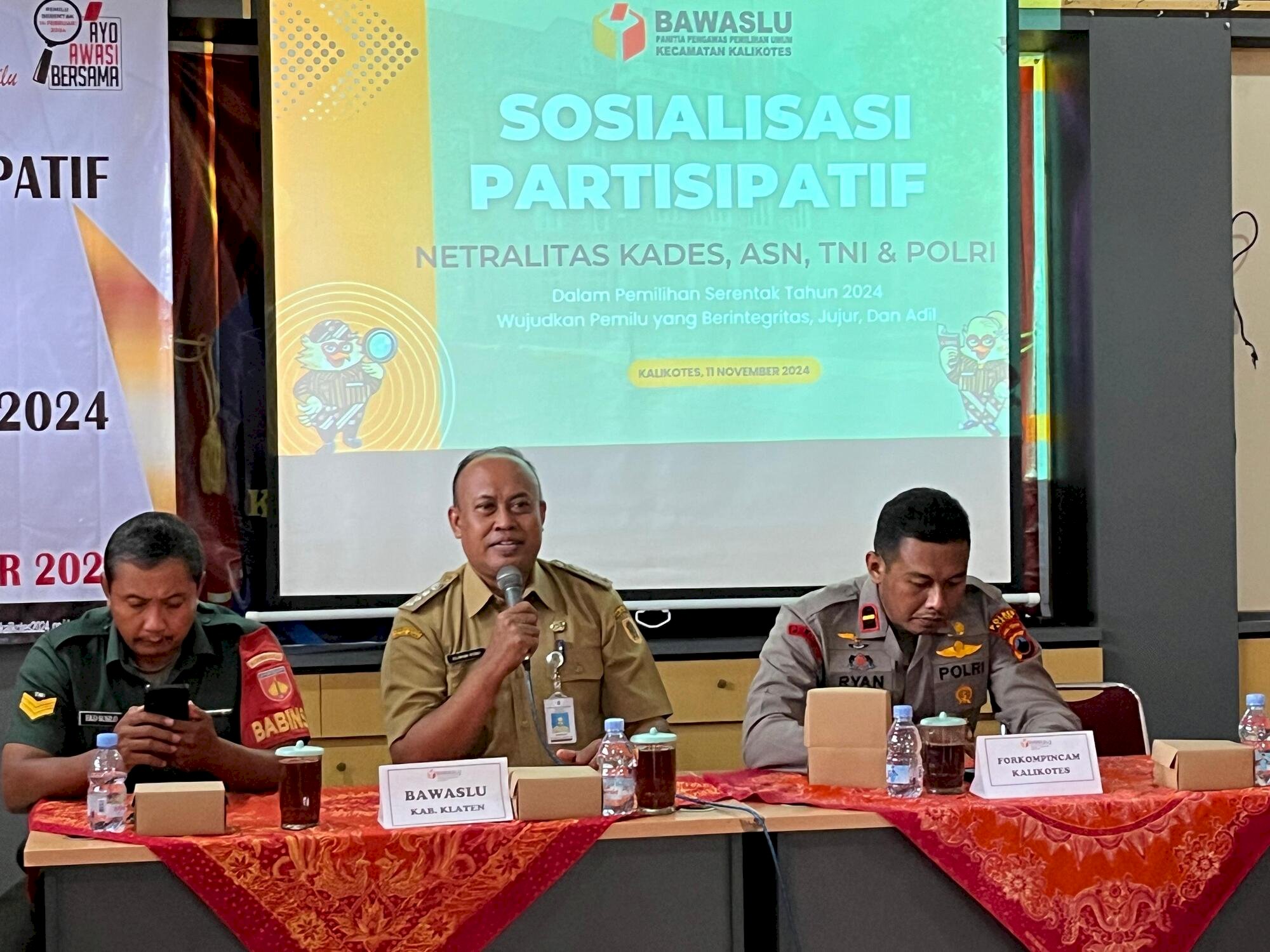 Sosialisasi Partisipatif Netralitas Kades, ASN, TNI & Polri