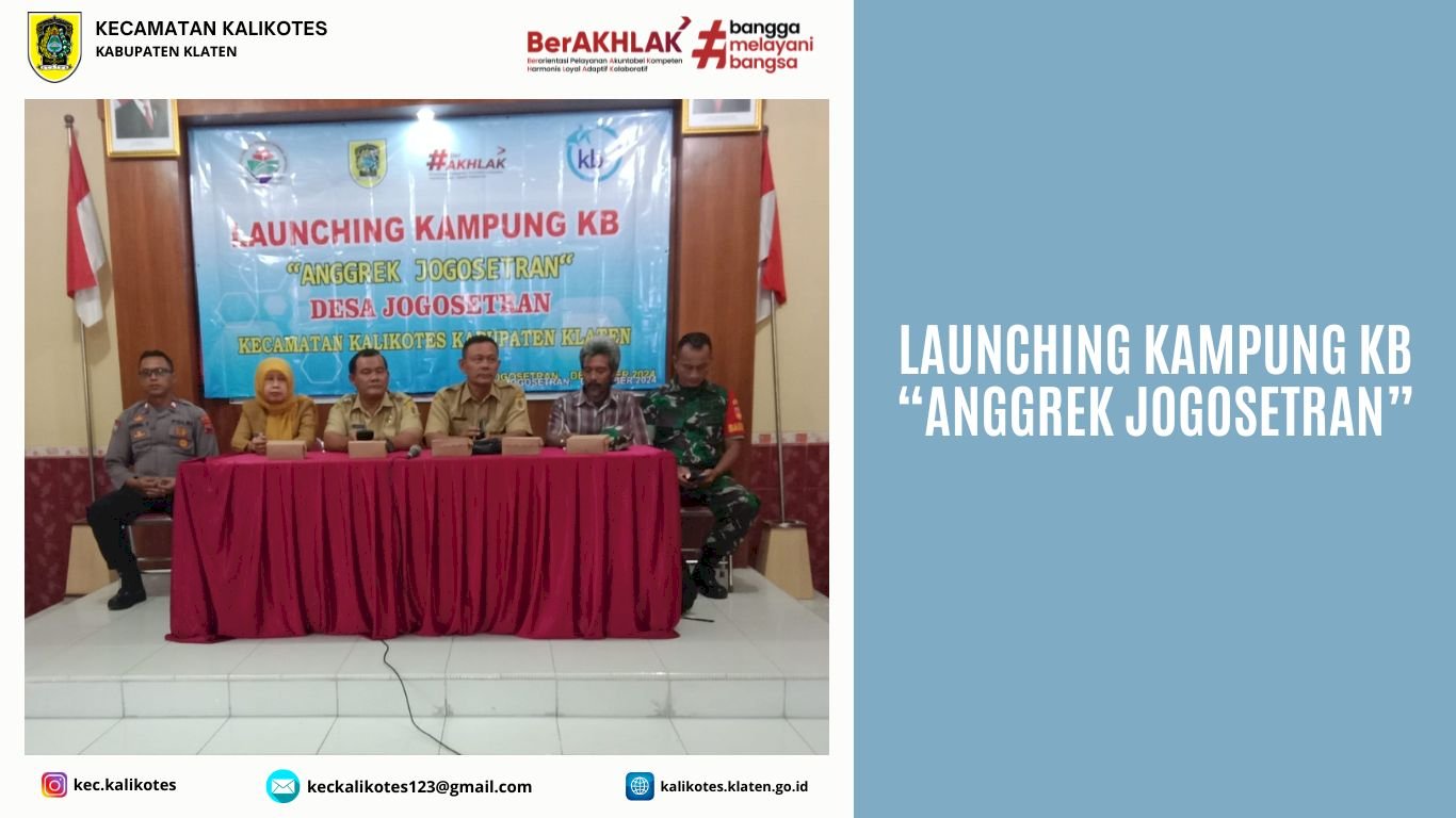 Launching Kampung KB "Anggrek Jogosetran"