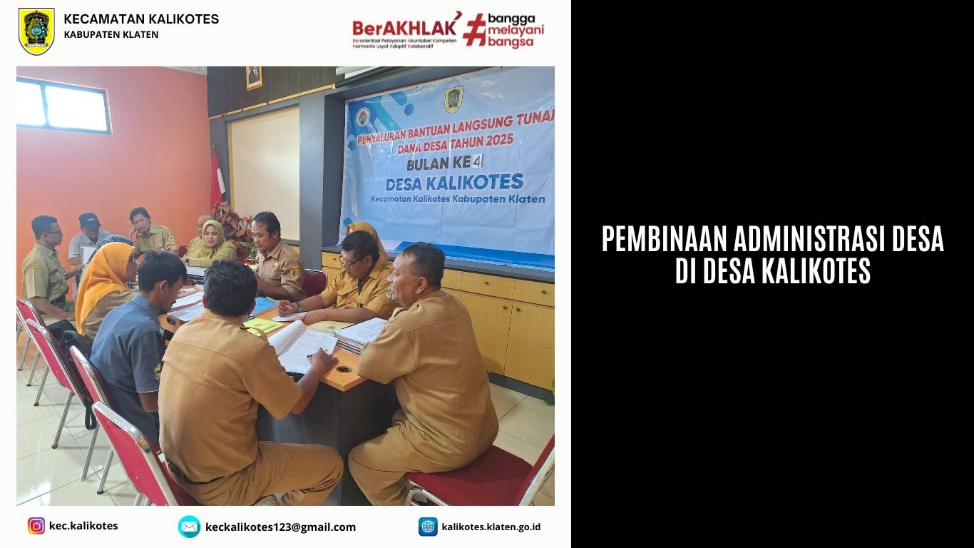 Pembinaan Administrasi Desa di Desa Kalikotes
