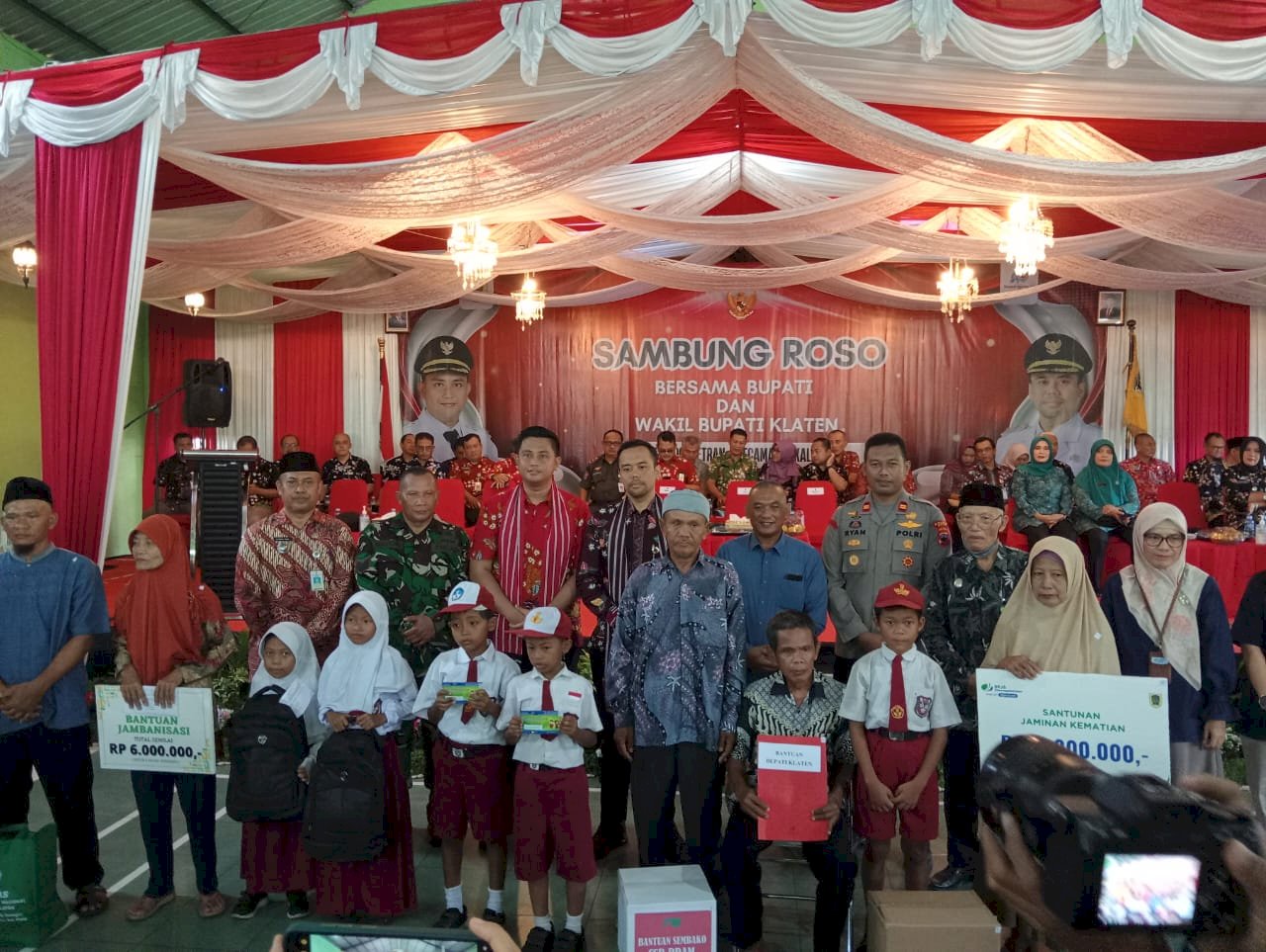 Sambung Roso Bersama Bupati dan Wakil Bupati Klaten di Desa Jogosetran kecamatan Kalikotes