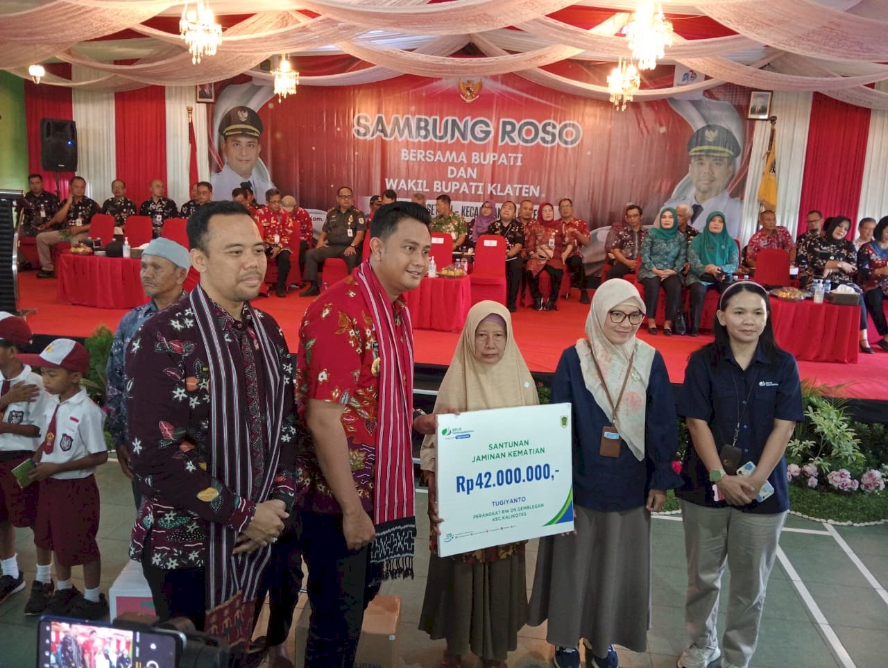 Sambung Roso Bersama Bupati dan Wakil Bupati Klaten di Desa Jogosetran kecamatan Kalikotes