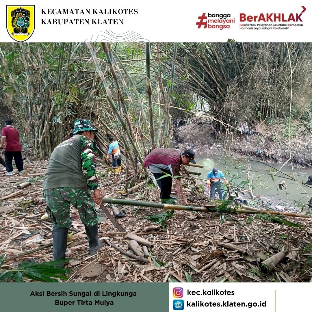 Aksi Bersih Sungai di Lingkungan Buper Tirta Mulya