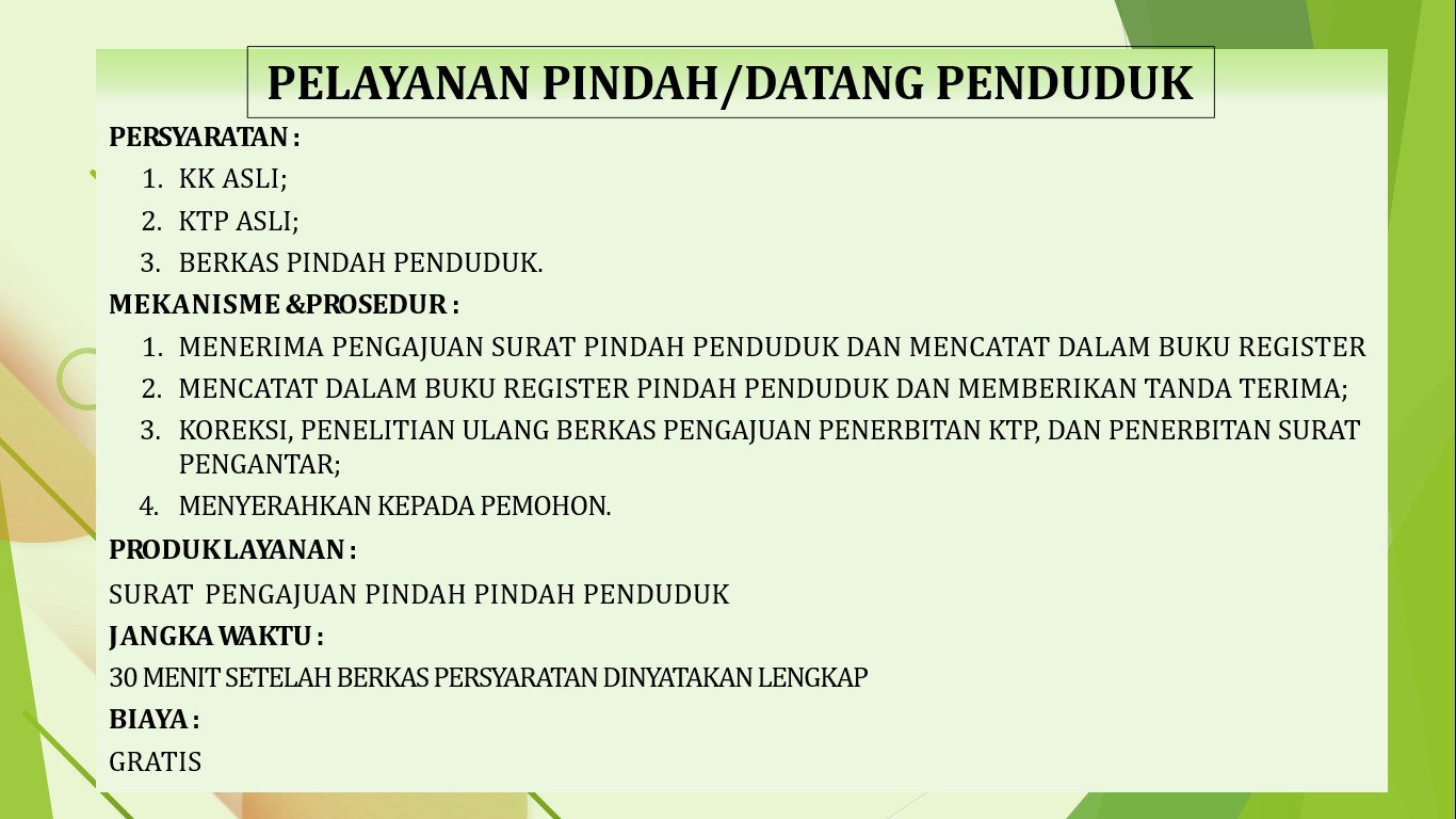 Standar Pelayanan Kecamatan Kalikotes
