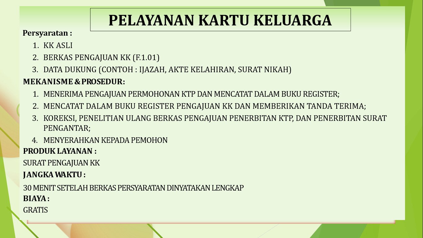 Standar Pelayanan Kecamatan Kalikotes