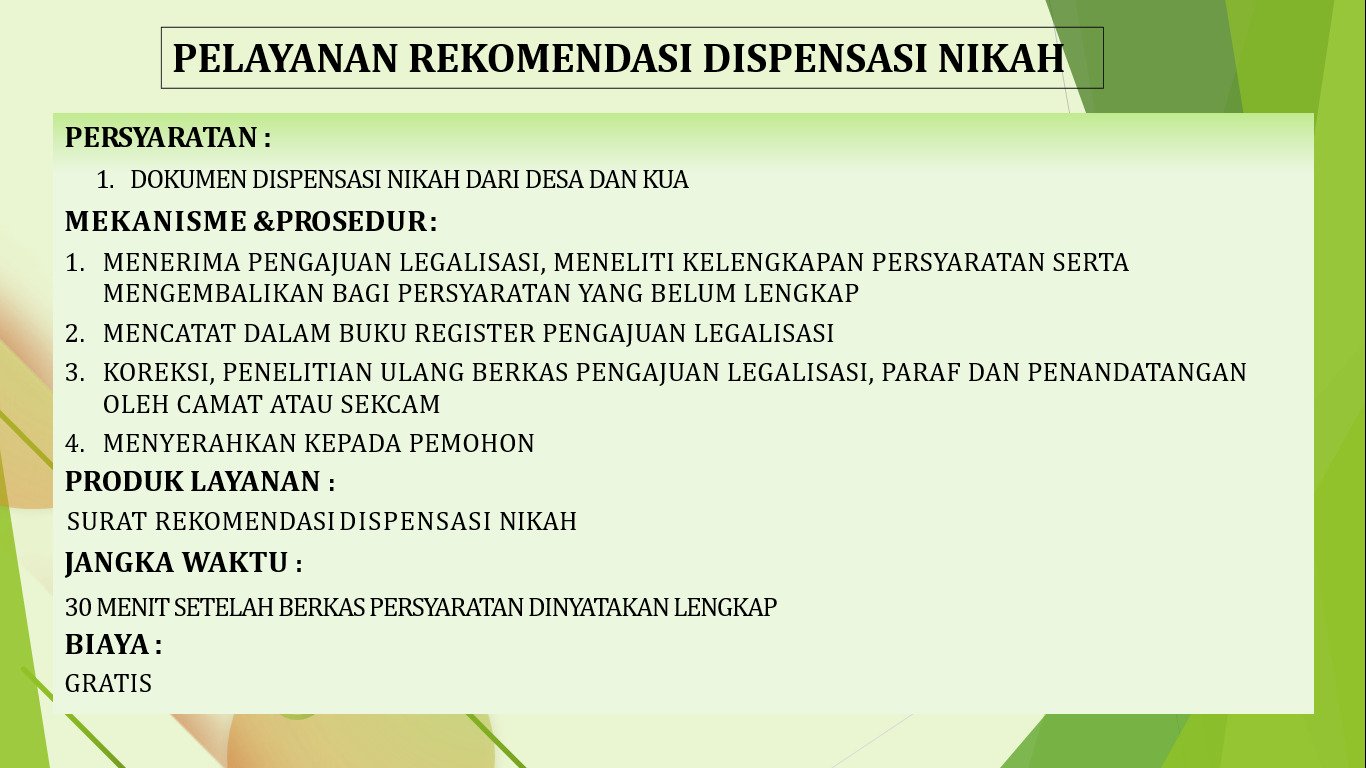 Standar Pelayanan Kecamatan Kalikotes
