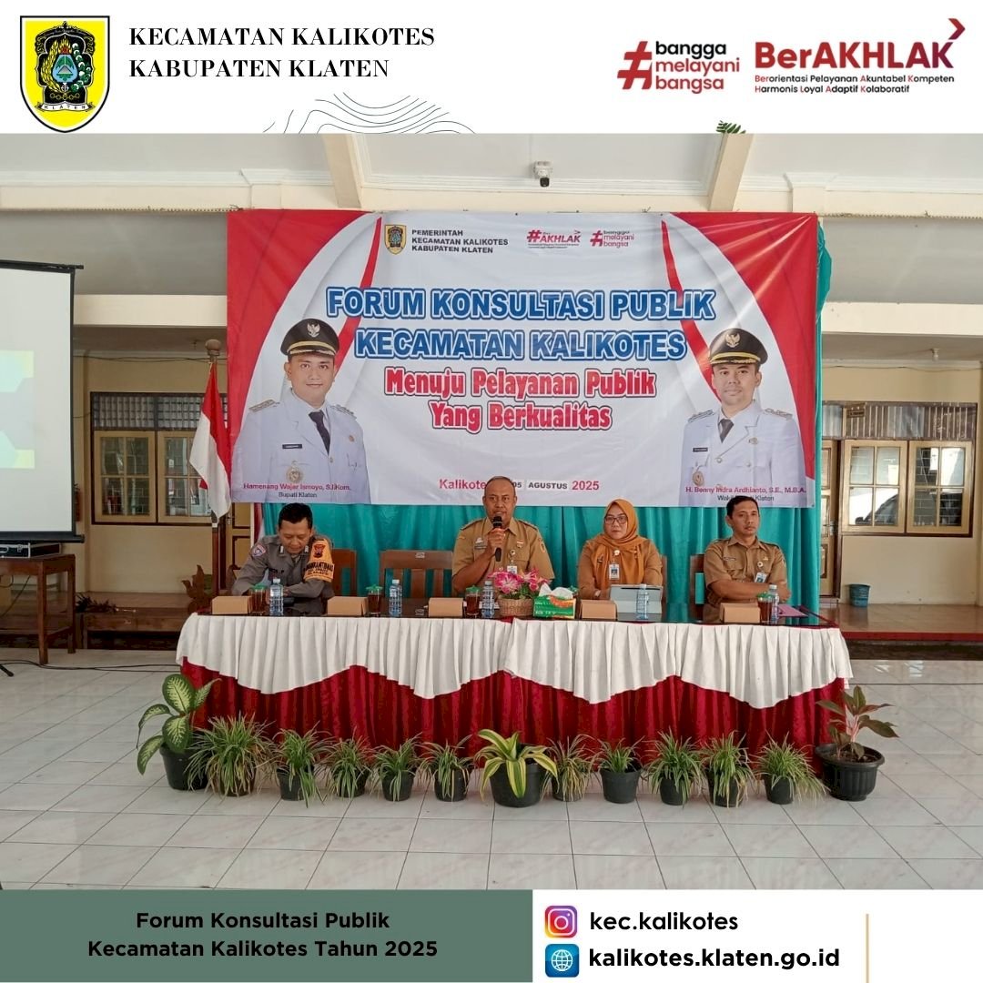Forum Konsultasi Publik Kecamatan Kalikotes Tahun 2025