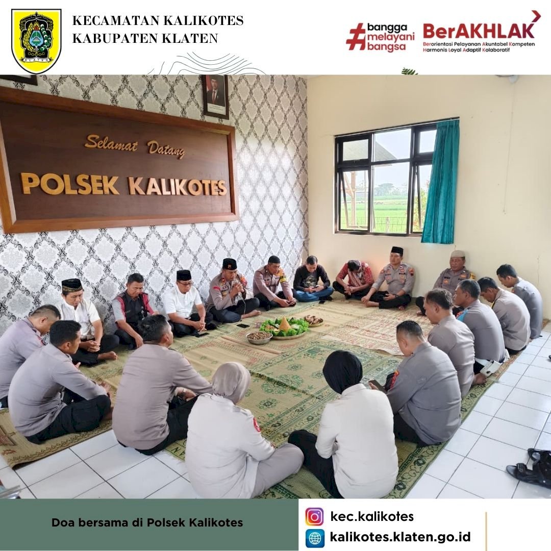 Doa Bersama di Polsek Kalikotes
