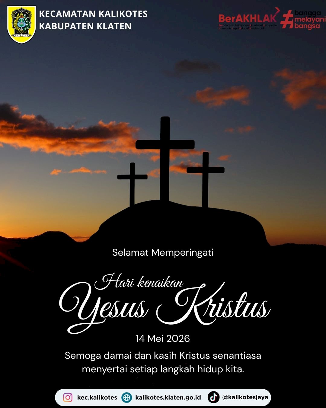 Selamat memperingati Hari Kenaikan Yesus Kristus
