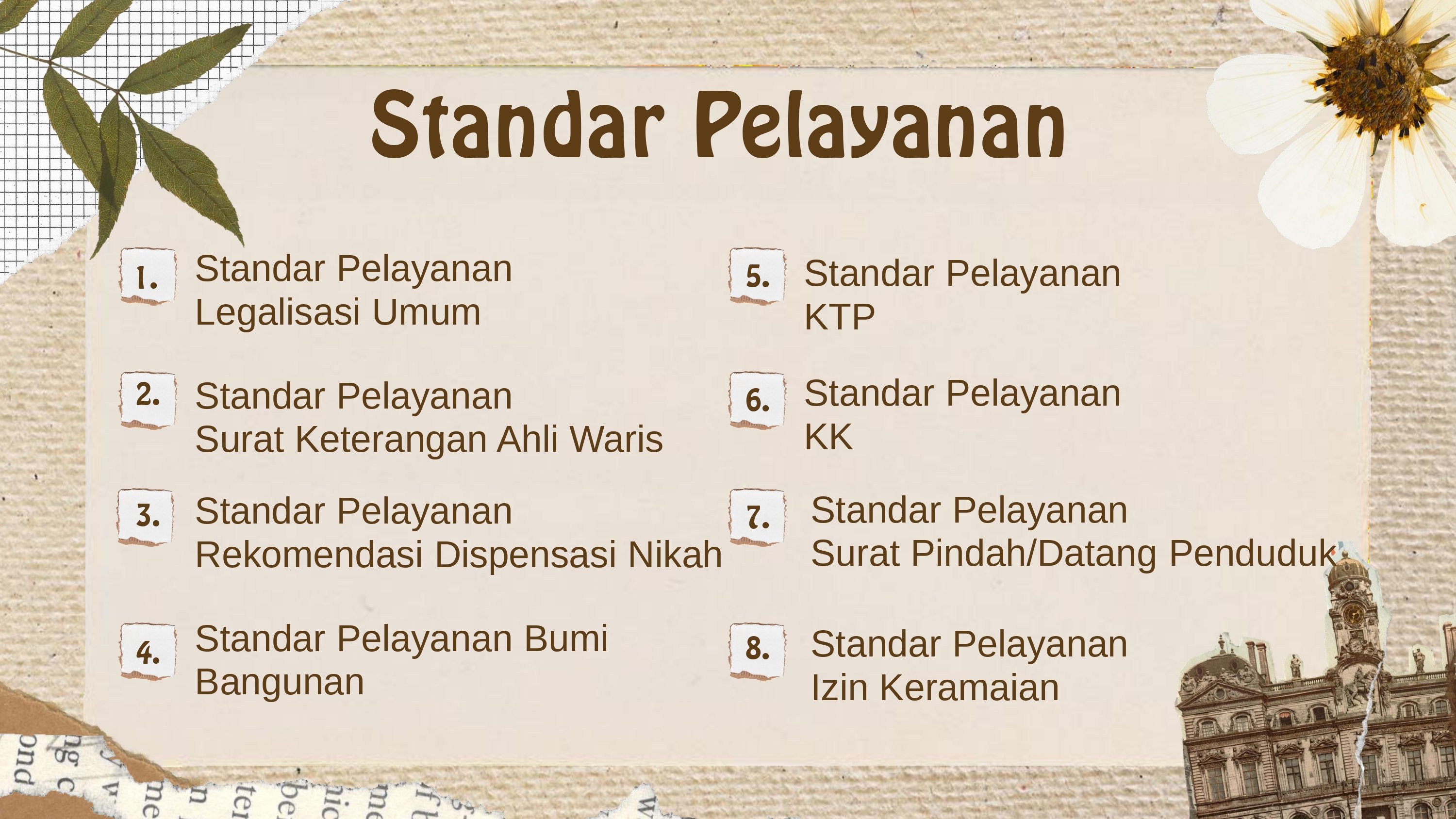 Standar Pelayanan Kecamatan Kalikotes