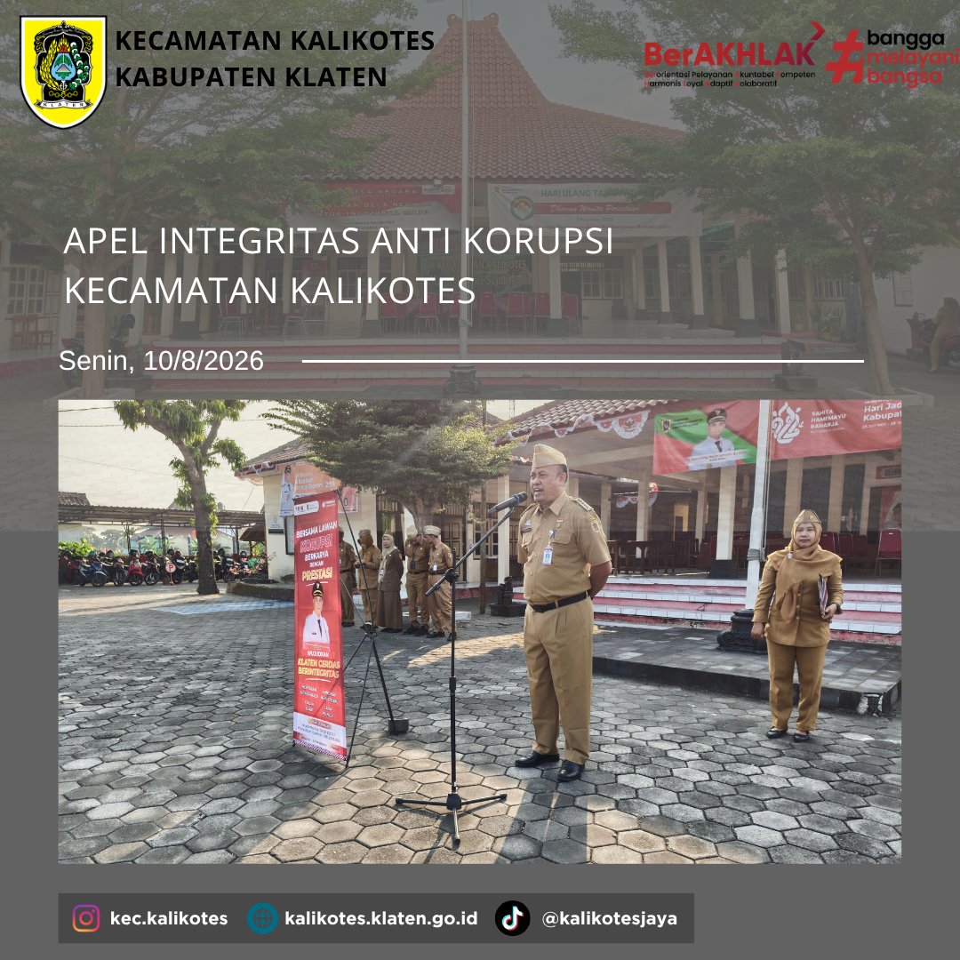 Apel Integritas Anti Korupsi Kecamatan Kalikotes